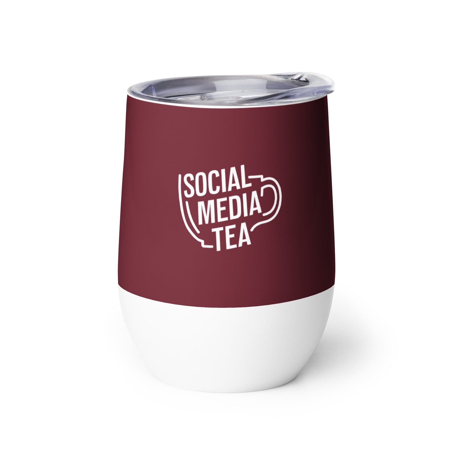 Social Media Tea Wine Tumbler - Red Edition